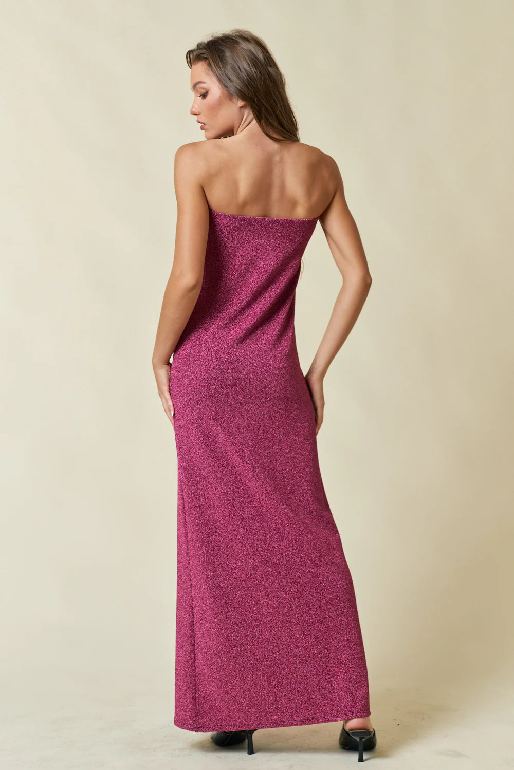 Glitter Tube Maxi Dress - Hedson.mx